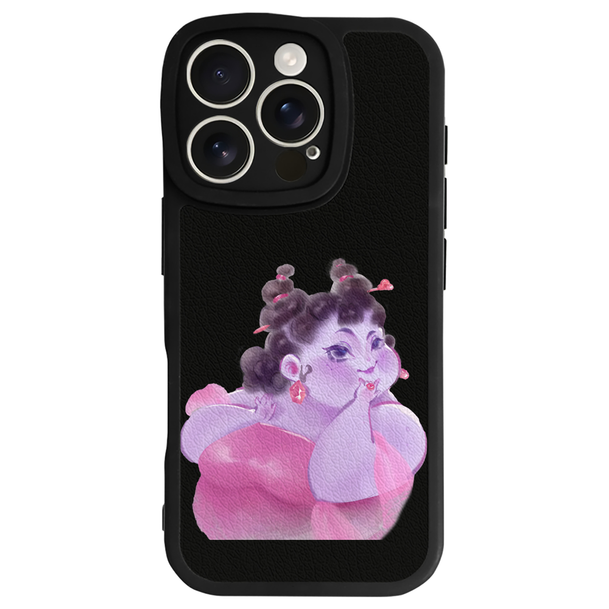 （画像用） Ne Zha 2 ナタ 魔童の大暴れ 【iPhone 16シリーズ対応】シリコンスマホケース（レザー調） 材質：シリコン